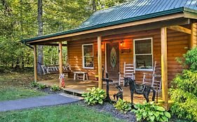 Smoky Mountain Rustic Log Cabin With Furnished Patio